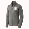 Women's Heather Microfleece Full Zip Jacket Thumbnail