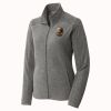Women's Heather Microfleece Full Zip Jacket Thumbnail