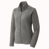 Women's Heather Microfleece Full Zip Jacket Thumbnail