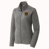 Women's Heather Microfleece Full Zip Jacket Thumbnail