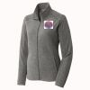 Women's Heather Microfleece Full Zip Jacket Thumbnail