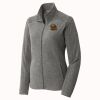 Women's Heather Microfleece Full Zip Jacket Thumbnail
